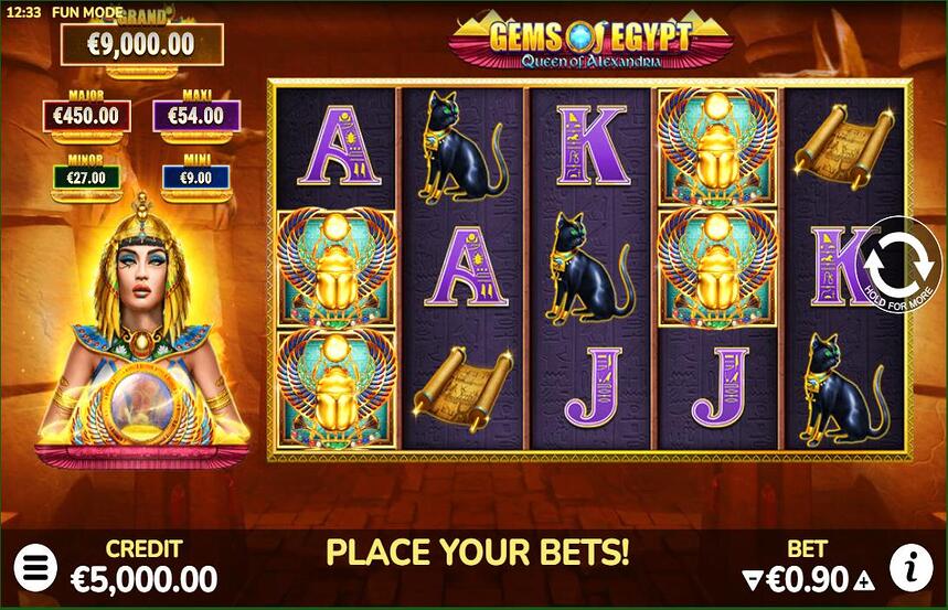 Bluberi Gaming Gems of Egypt