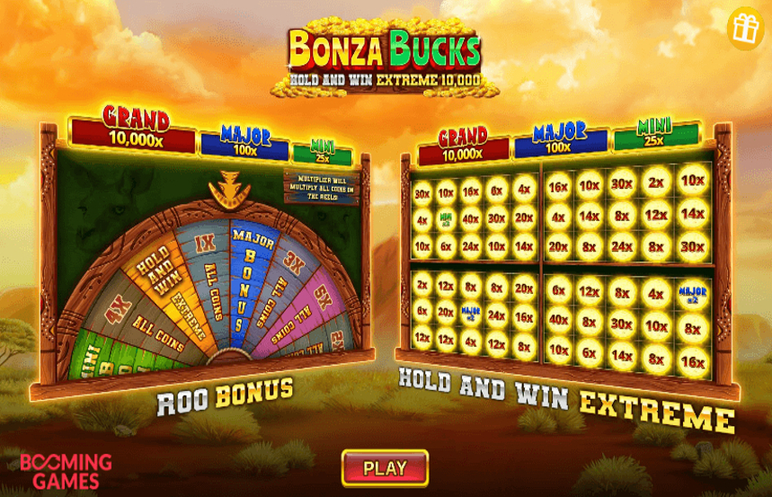 Bonza Bucks Hold and Win Extreme 10000