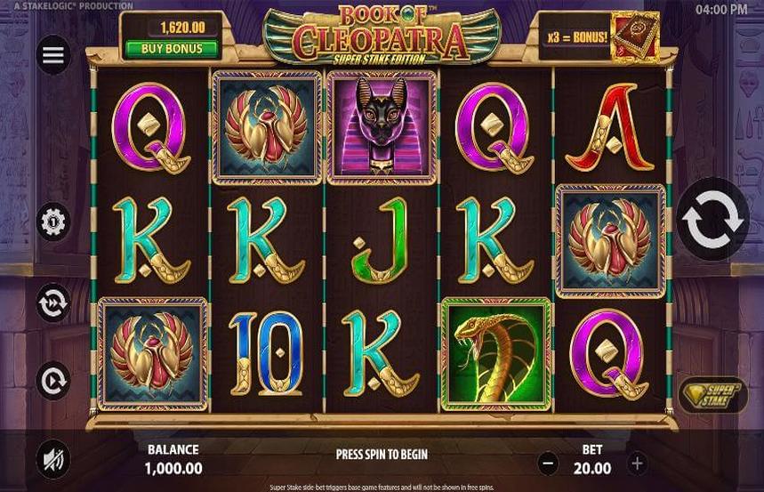 Book of Cleopatra Super Stake Edition