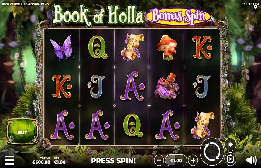 Book of Holla Bonus Spin