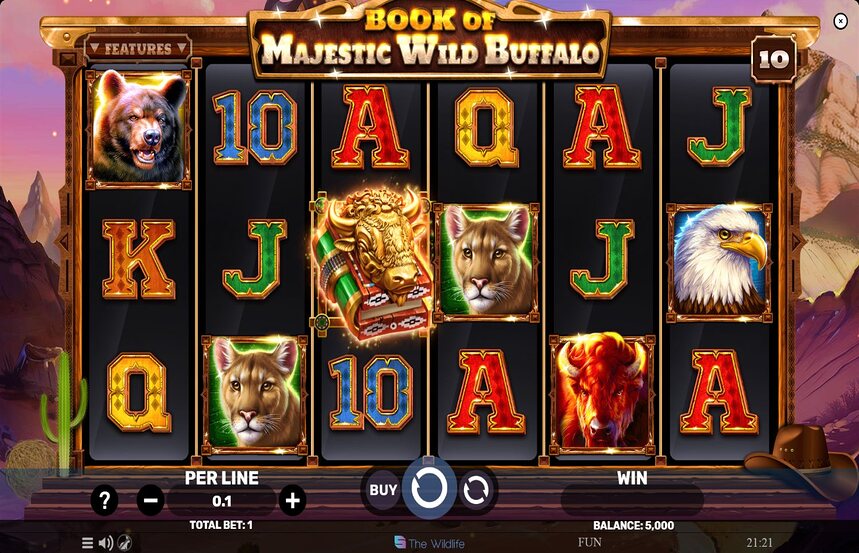 Book of Majestic Wild Buffalo
