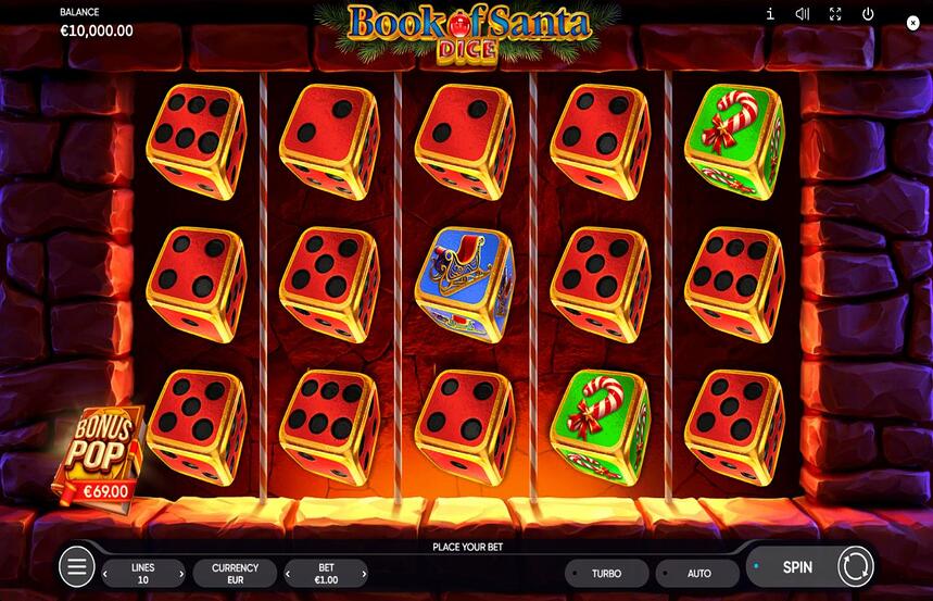 Book of Santa Dice