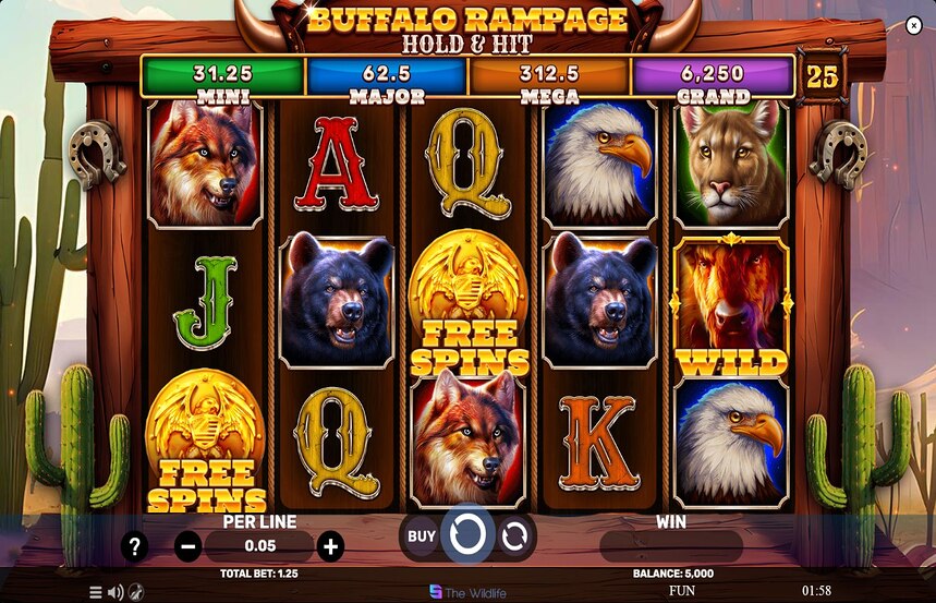 Buffalo Rampage Hold and Hit