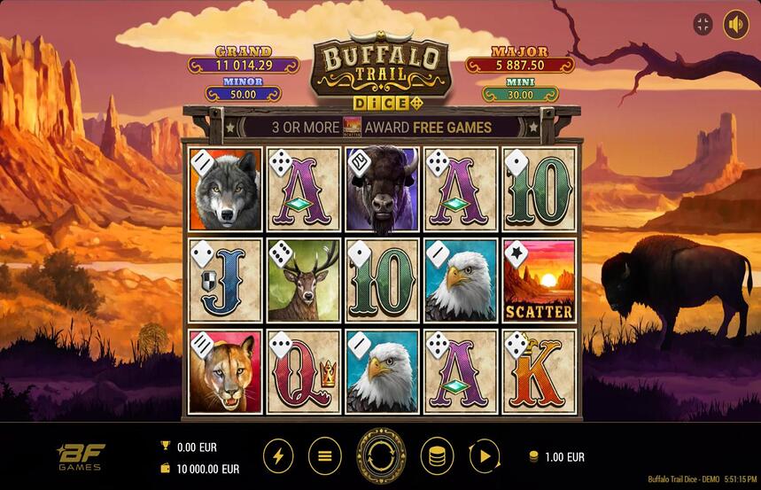 Buffalo Trail Dice