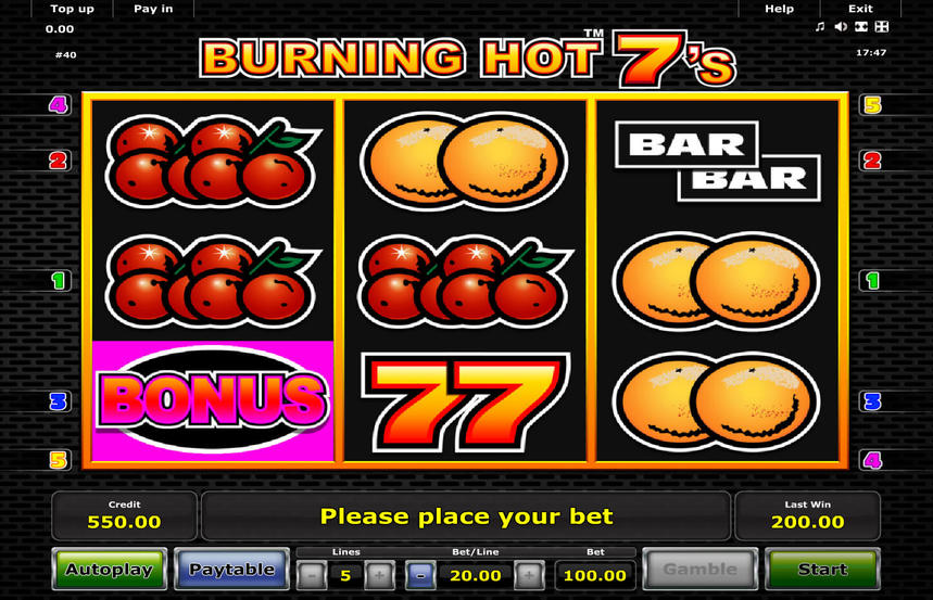 Burning Hot Sevens