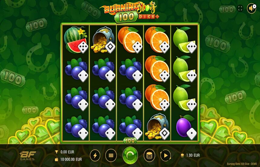 Burning Slots 100 Dice