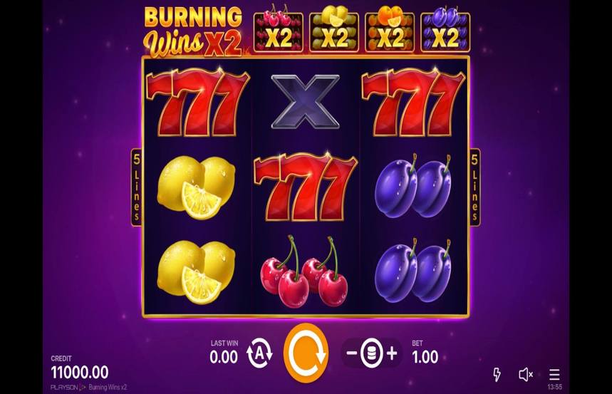 Burning Wins x2