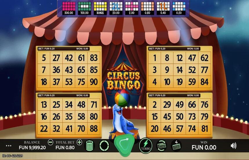 Caleta Gaming Circus Bingo