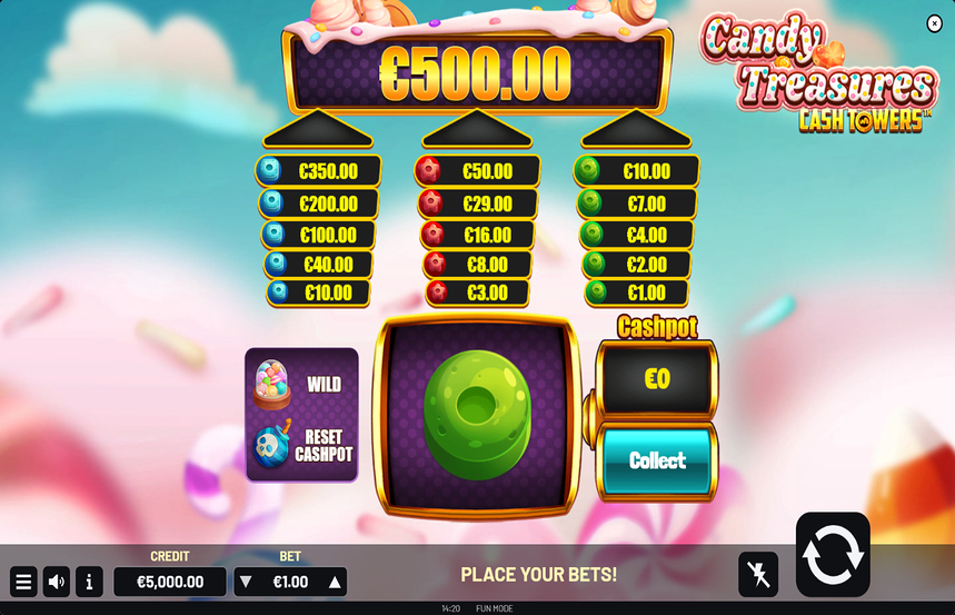 Candy Treasures Cash Towers