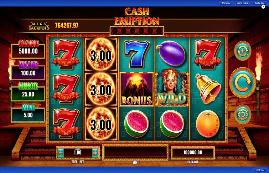 Cash Eruption MegaJackpots
