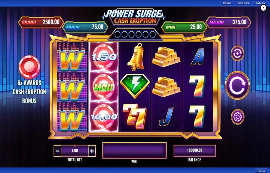 Cash Eruption Power Surge