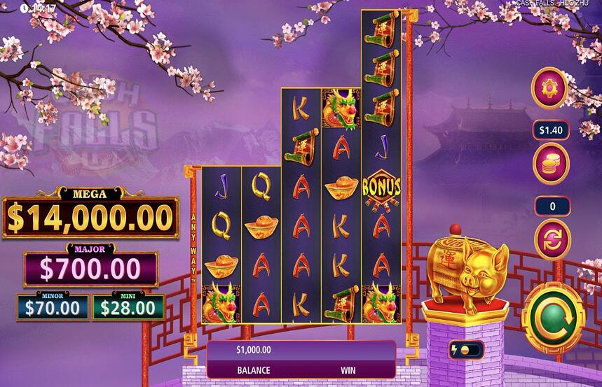 Cash Falls Hou Zhu