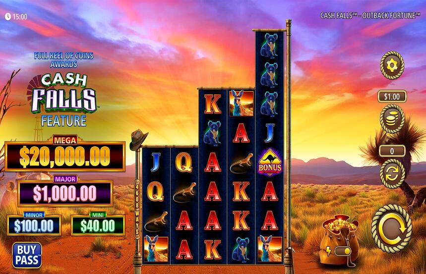 Cash Falls Outback Fortune
