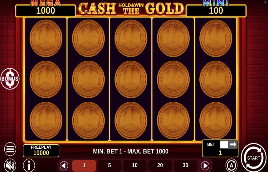 Cash The Gold Hold and Win
