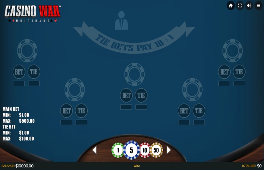 Casino War Multihand