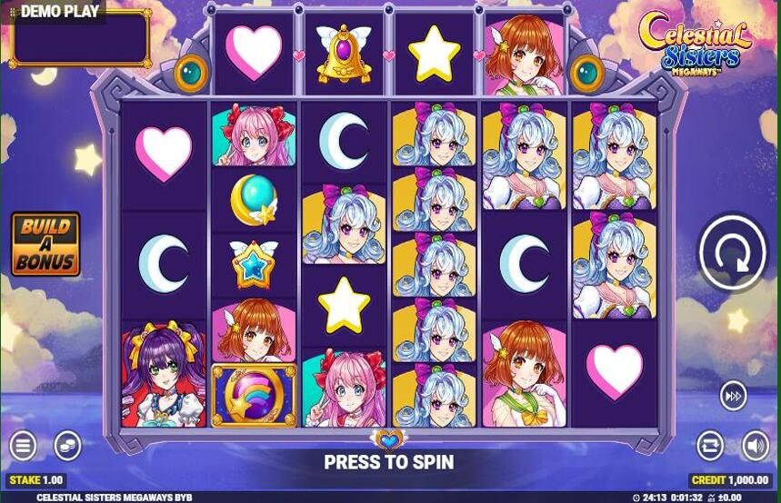 Celestial Sisters Megaways Build Your Bonus