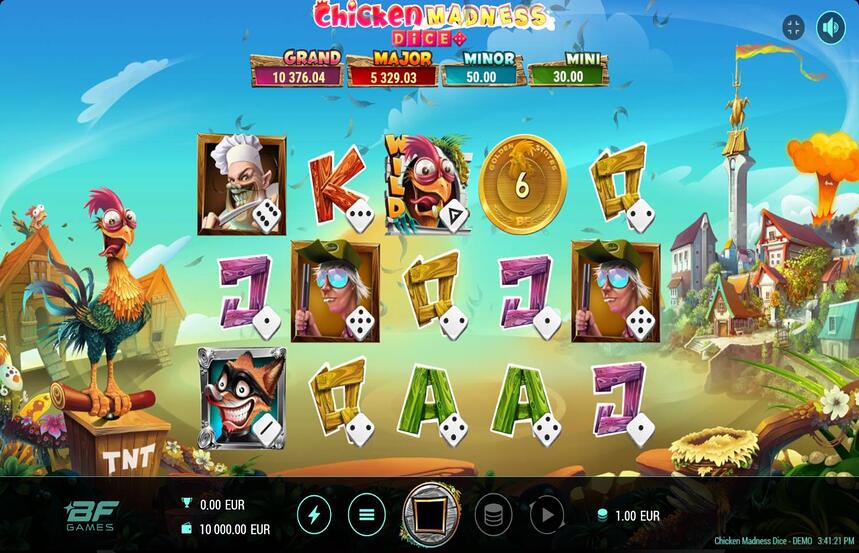 Chicken Madness Dice