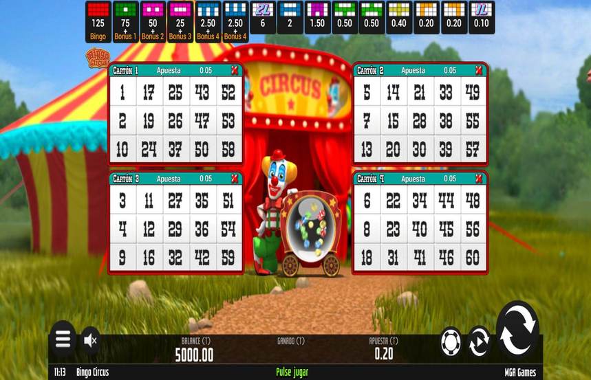 Circus Bingo