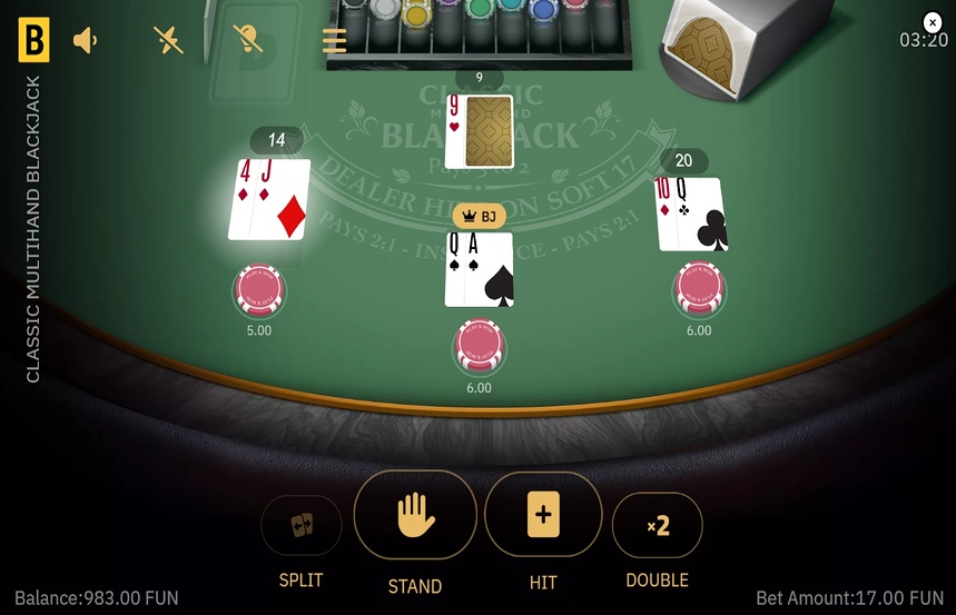 Classic Multihand Blackjack