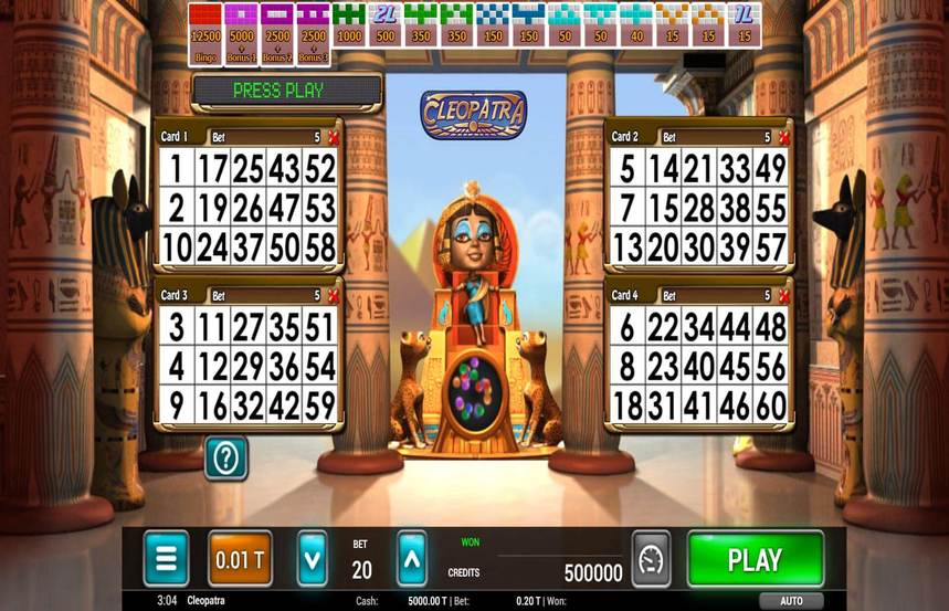Cleopatra Bingo
