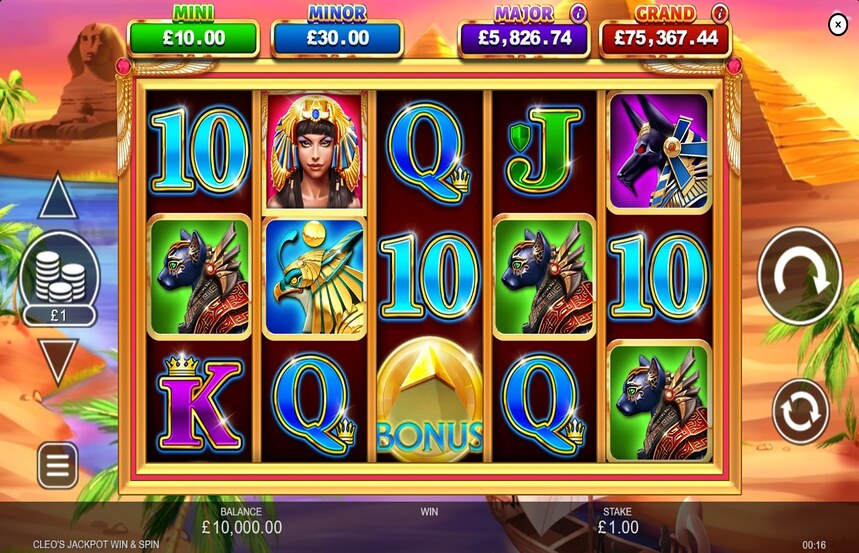 Cleos Jackpot Win and Spin