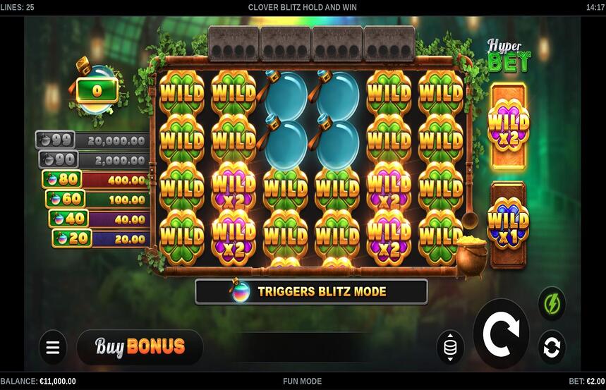 Clover Blitz Hold and Win