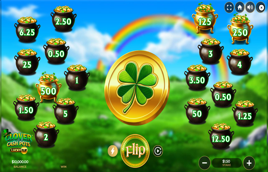 Clover Cash Pots Lucky Flip