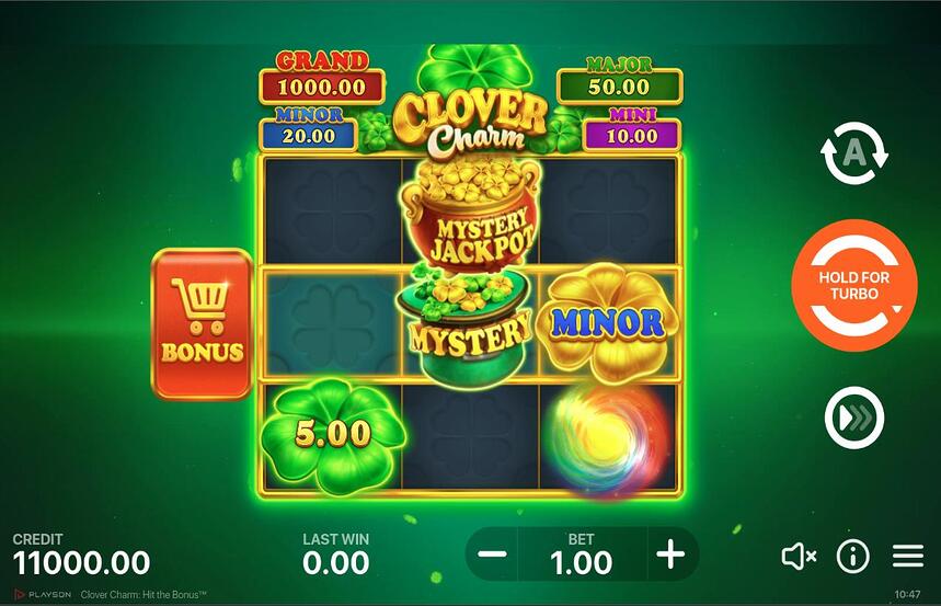 Clover Charm Hit the Bonus