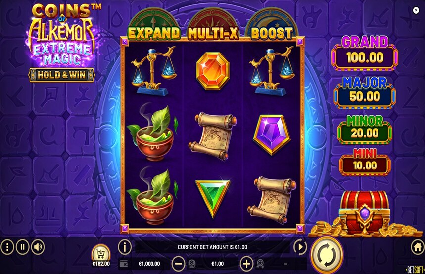 Coins of Alkemor Extreme Magic Hold and Win