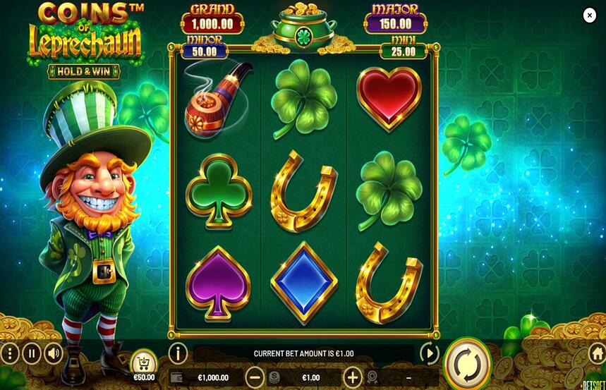Coins of Leprechaun Hold and Win