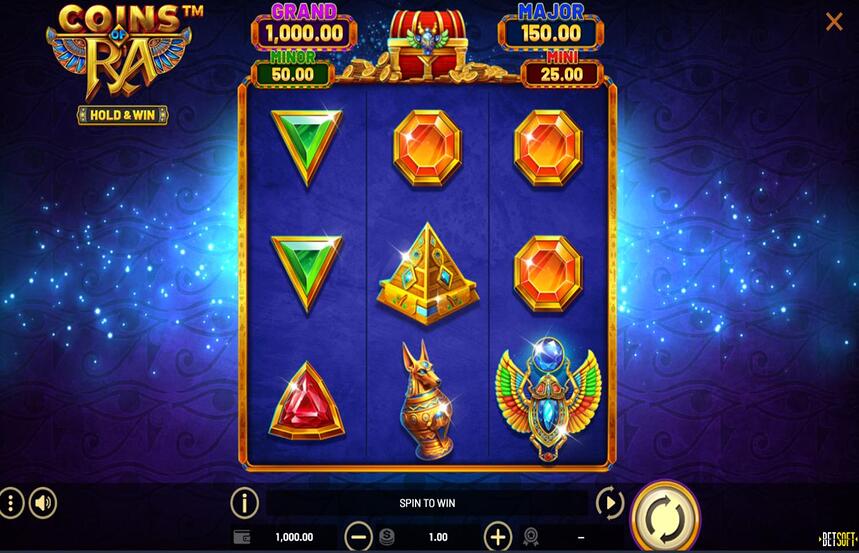 Coins of Ra Hold and Win