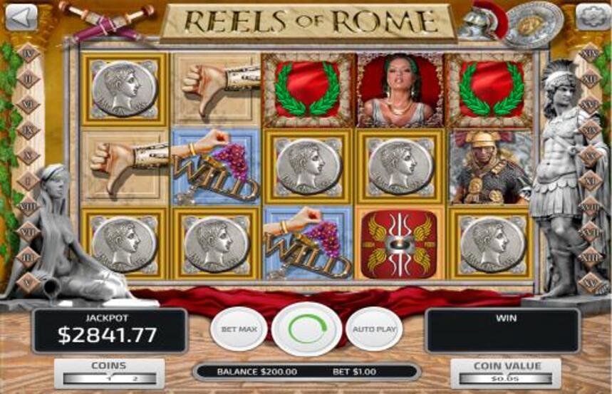 Concept Gaming Reels of Rome