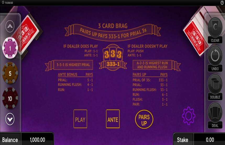 Core Gaming 3 Card Brag