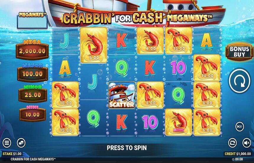 Crabbin For Cash Megaways