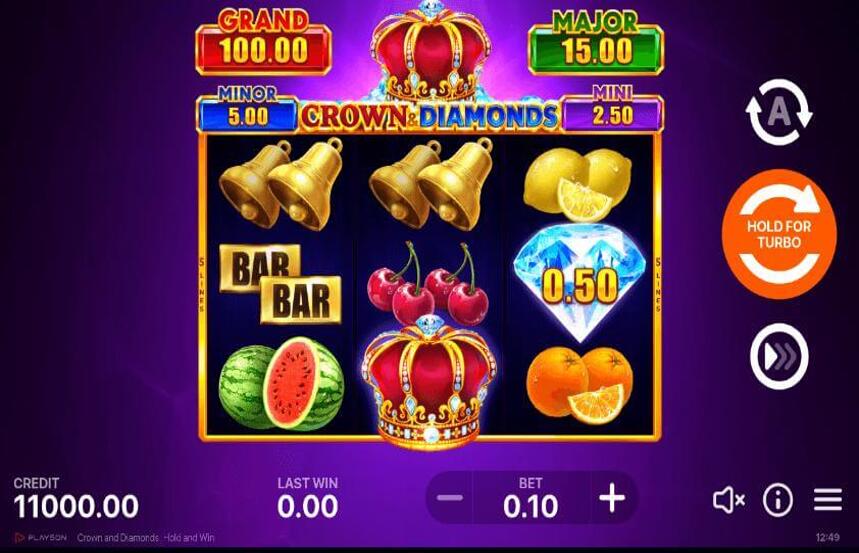Crown and Diamonds