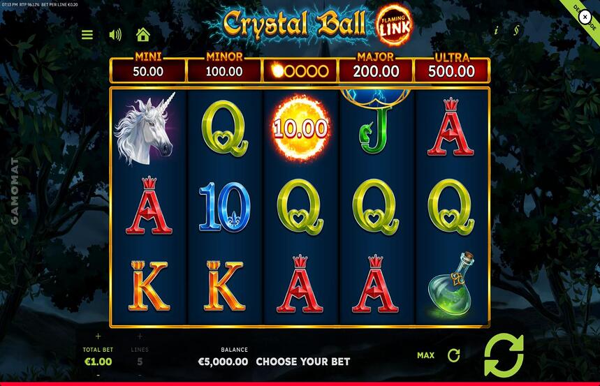 Crystal Ball Flaming Link