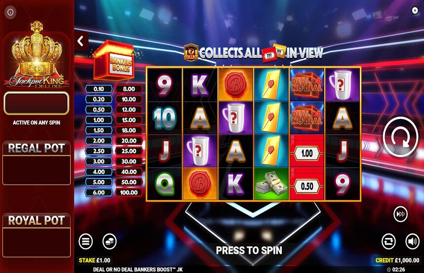 Deal or No Deal Bankers Boost Jackpot King