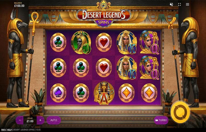 Desert Legends Spins