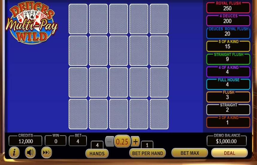 Deuces Wild Multi Pay