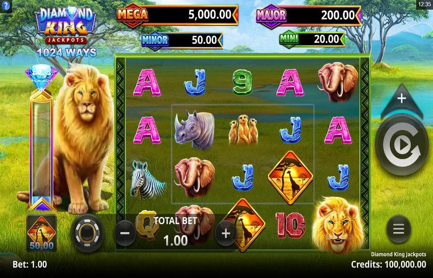 Diamond King Jackpots