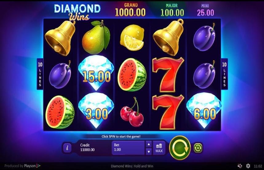 Diamond Wins Hold and Win