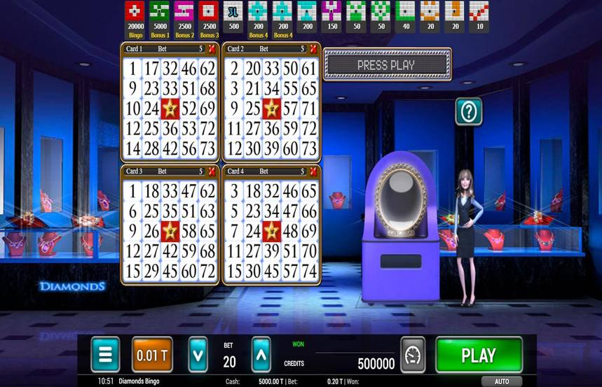 Diamonds Bingo