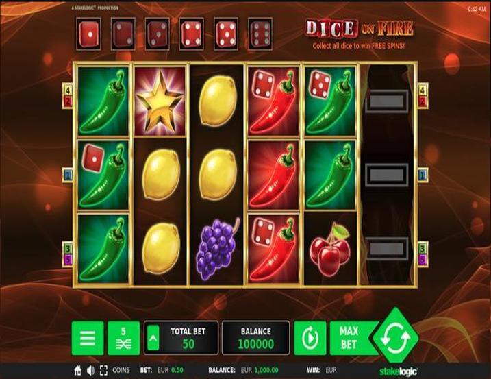 Dice on Fire