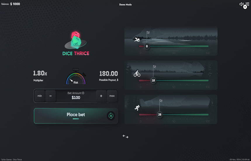 Dice Thrice