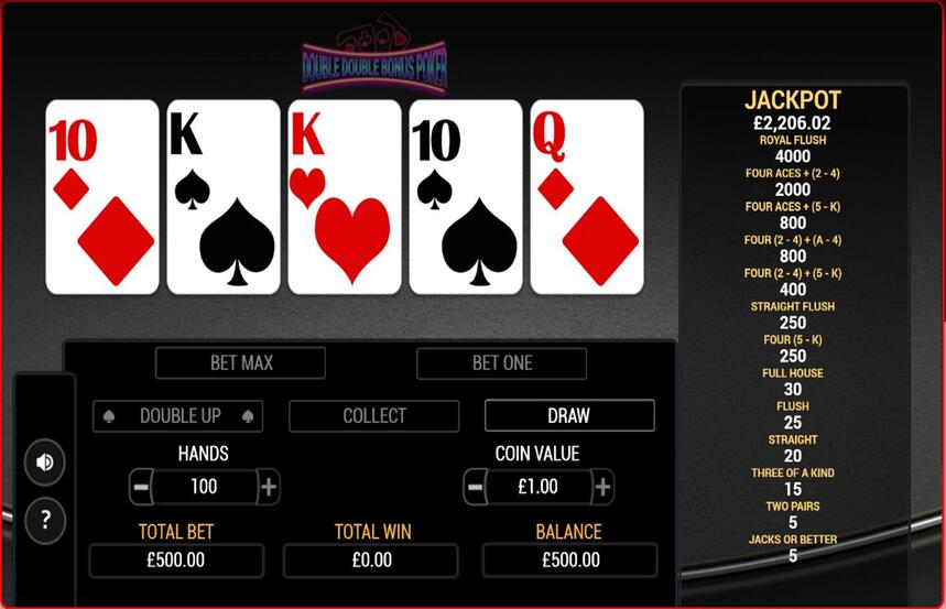 Double Double Bonus Poker