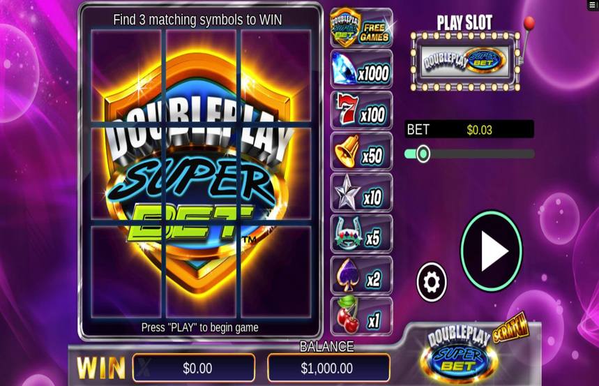 Double Play SuperBet Scratch