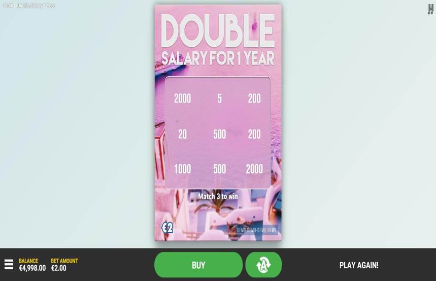 Double Salary for 1 year