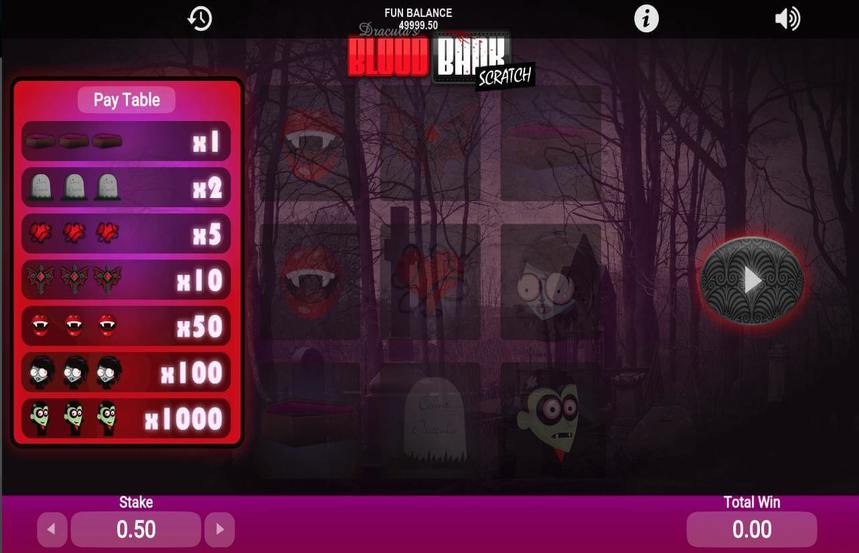 Draculas Blood Bank Scratch