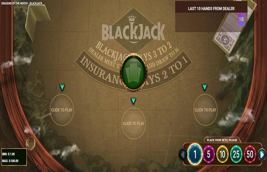 Dragons of the North Blackjack