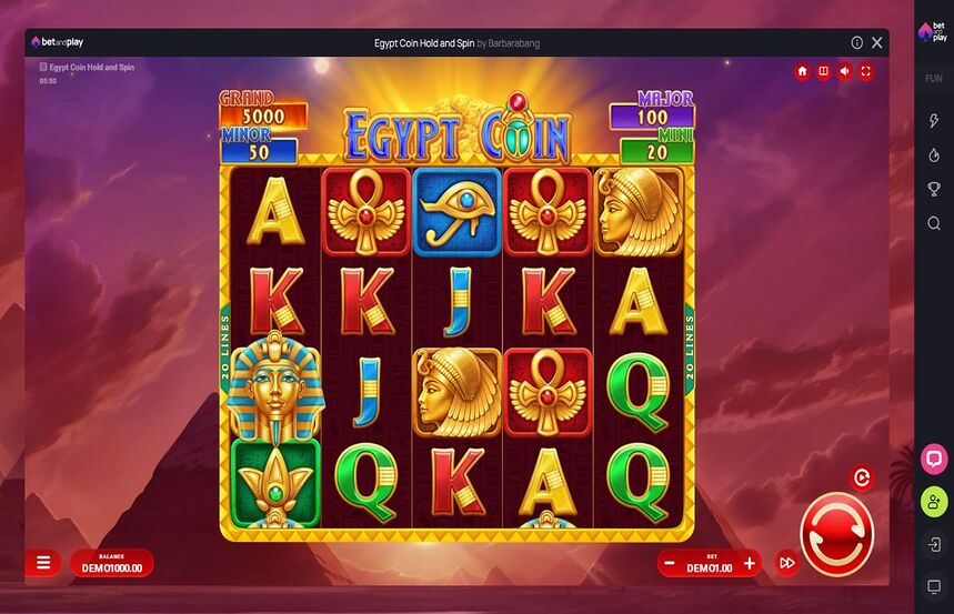 Egypt Coin Hold and Spin
